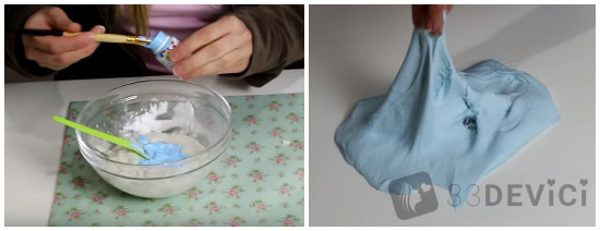 как сделать лизуна из шампуня и соли
