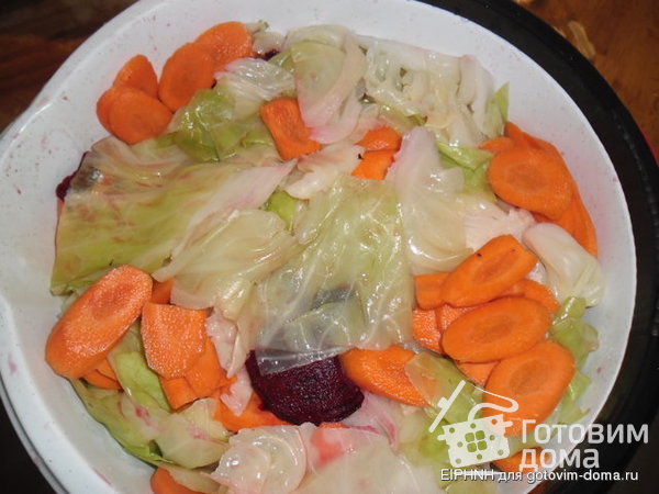Капуста закусочная со свеклой и морковью фото к рецепту 4