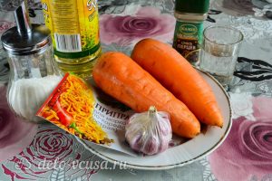 Морковь по-корейски с приправой: Ингредиенты