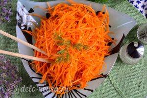 Морковь по-корейски с приправой готова