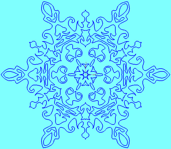 Шаблон снежинка из бумаги схема