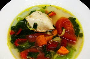Куриный суп с овощами 